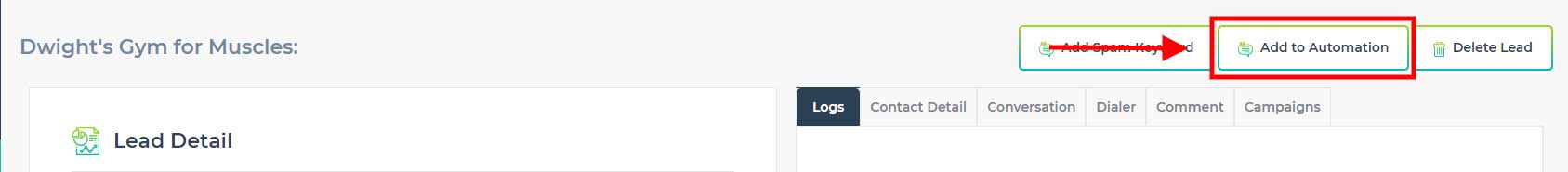 Add Lead to Automation