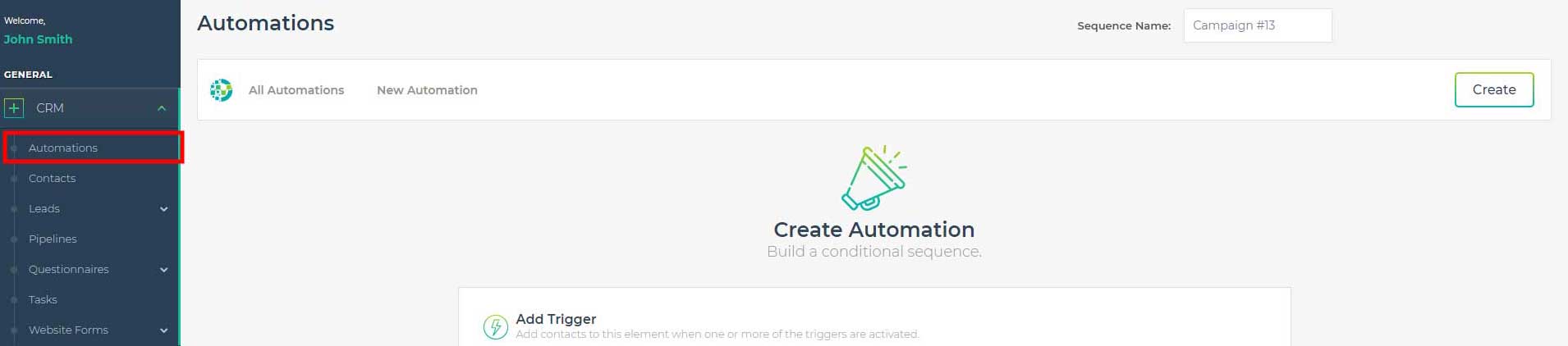 Create Automation